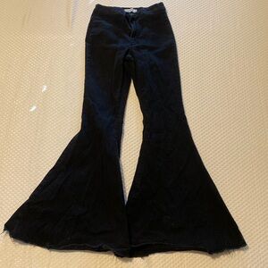 Super stretch black flare jeans size 5